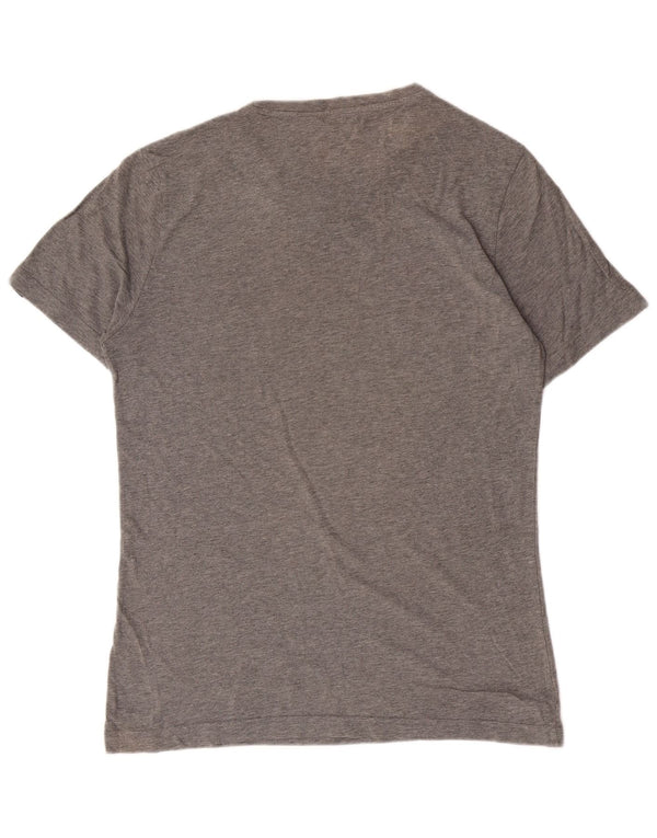 Puma Camiseta Masculina Graphic Top Pequeno Algodão Cinza