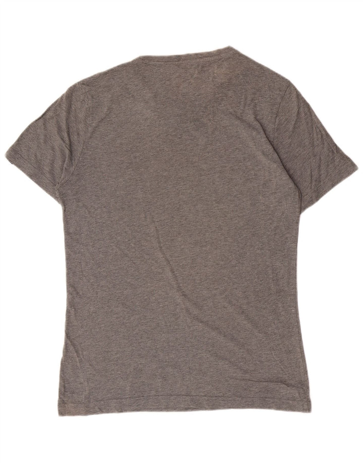 Puma Camiseta Masculina Graphic Top Pequeno Algodão Cinza