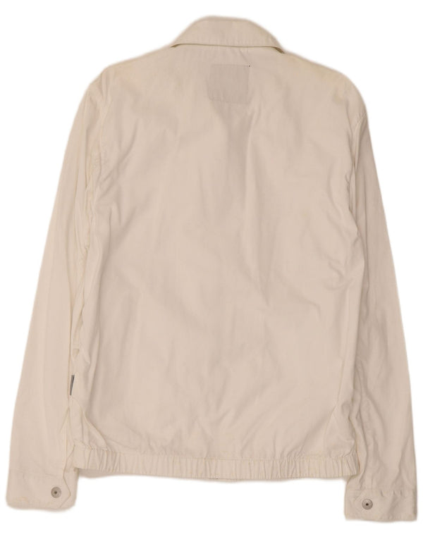Jaqueta bomber masculina Sergio Tacchini Reino Unido 40 grande algodão branco