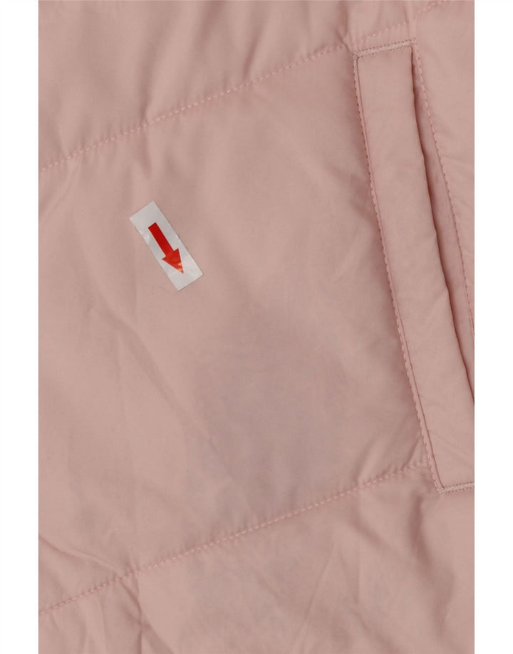 Jaqueta acolchoada com capuz feminina Puma UK 14 poliéster rosa médio