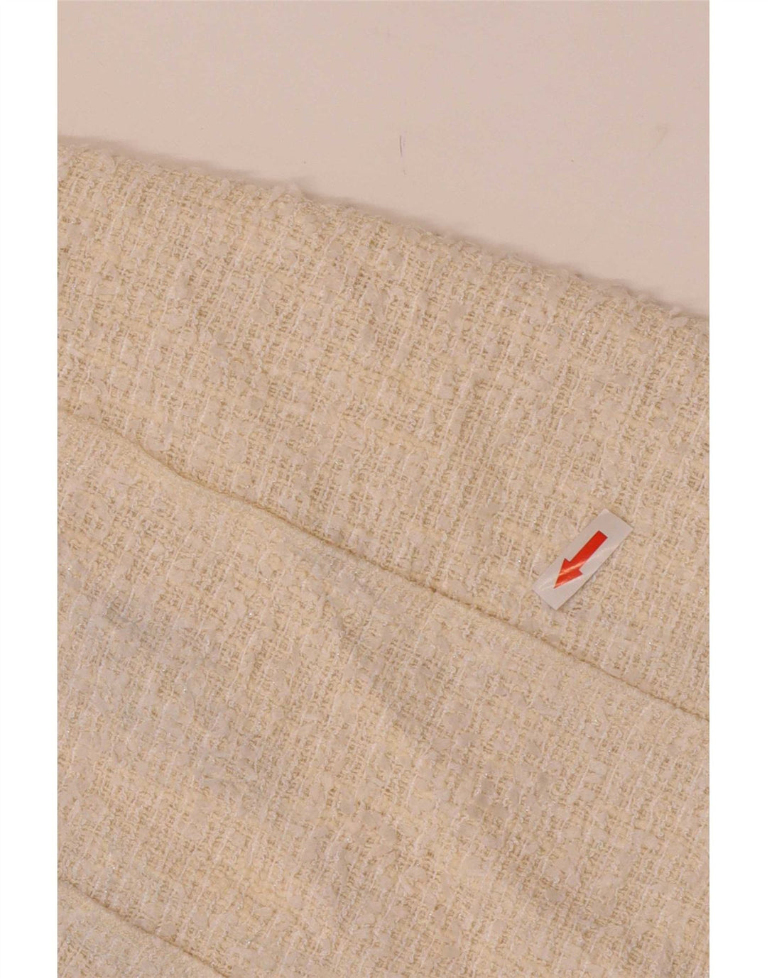 Mini saia feminina Zara XS W24 poliéster branco
