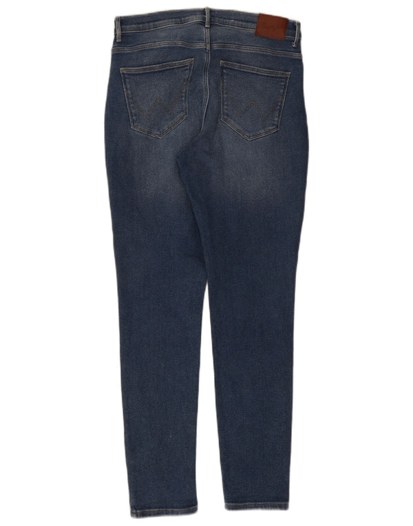 Calça jeans skinny Wrangler feminina de cintura alta W31 L29 algodão azul