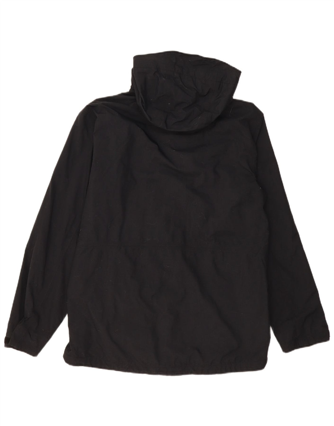 Jaqueta corta-vento masculina Columbia com capuz Reino Unido 38 médio preto nylon