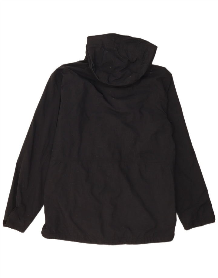 Jaqueta corta-vento masculina Columbia com capuz Reino Unido 38 médio preto nylon