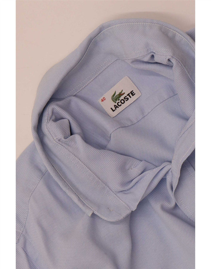 Camisa masculina Lacoste tamanho 40 azul médio