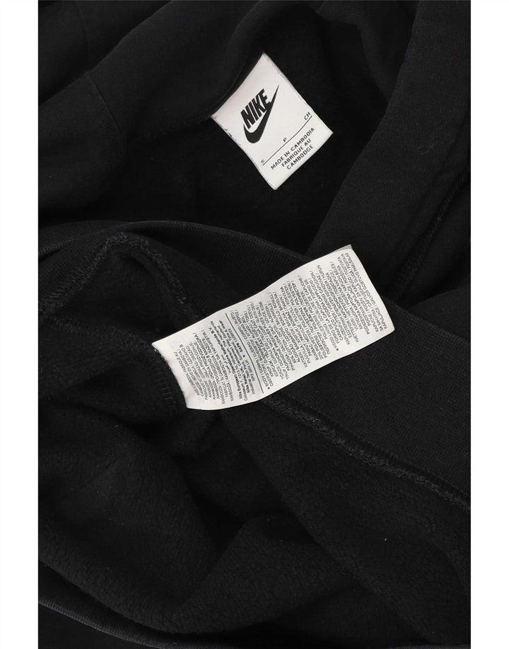 Nike Mens Hoodie Jumper Pequeno Algodão Preto