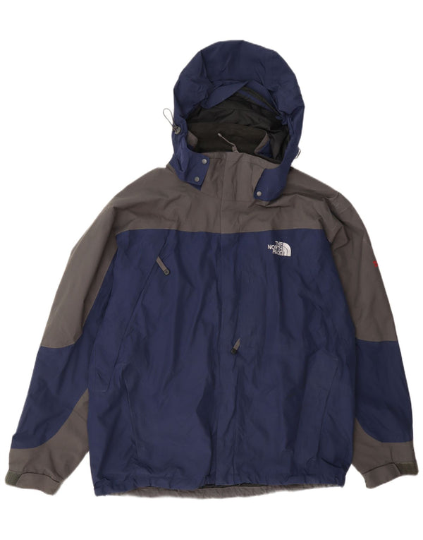Jaqueta de chuva masculina The North Face Gore-Tex Reino Unido 40 grande bloco colorido azul marinho