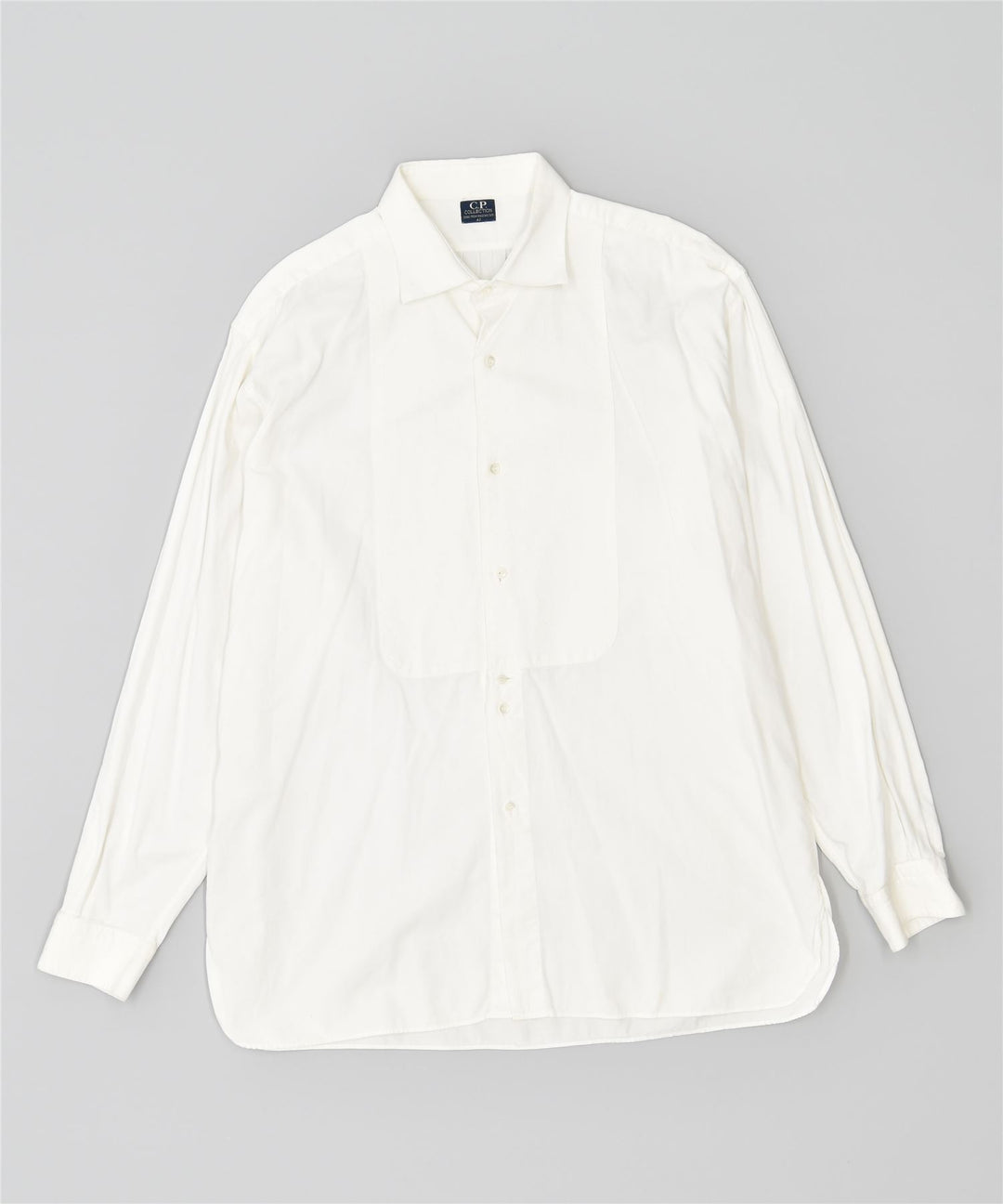 CP COLEÇÃO Camisa masculina tamanho 43 grande algodão branco vintage