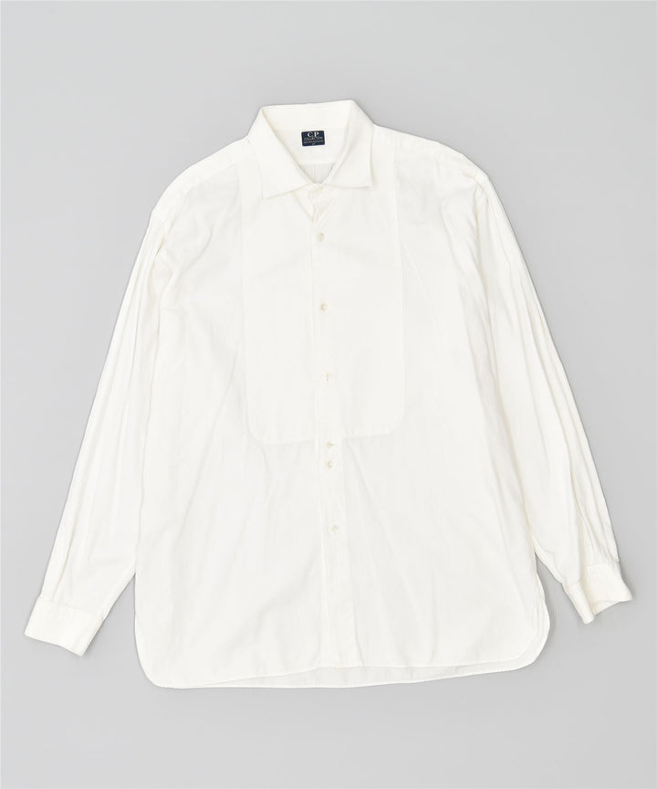 CP COLEÇÃO Camisa masculina tamanho 43 grande algodão branco vintage