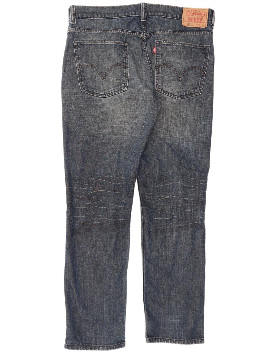 LEVI'S Masculino 511 Slim Jeans W36 L32 Azul Marinho Algodão