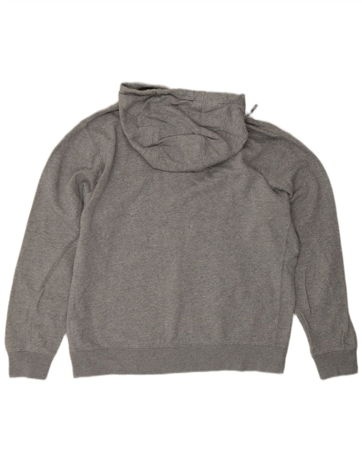 NIKE Mens Hoodie Jumper Grande Cinza Flecked Algodão