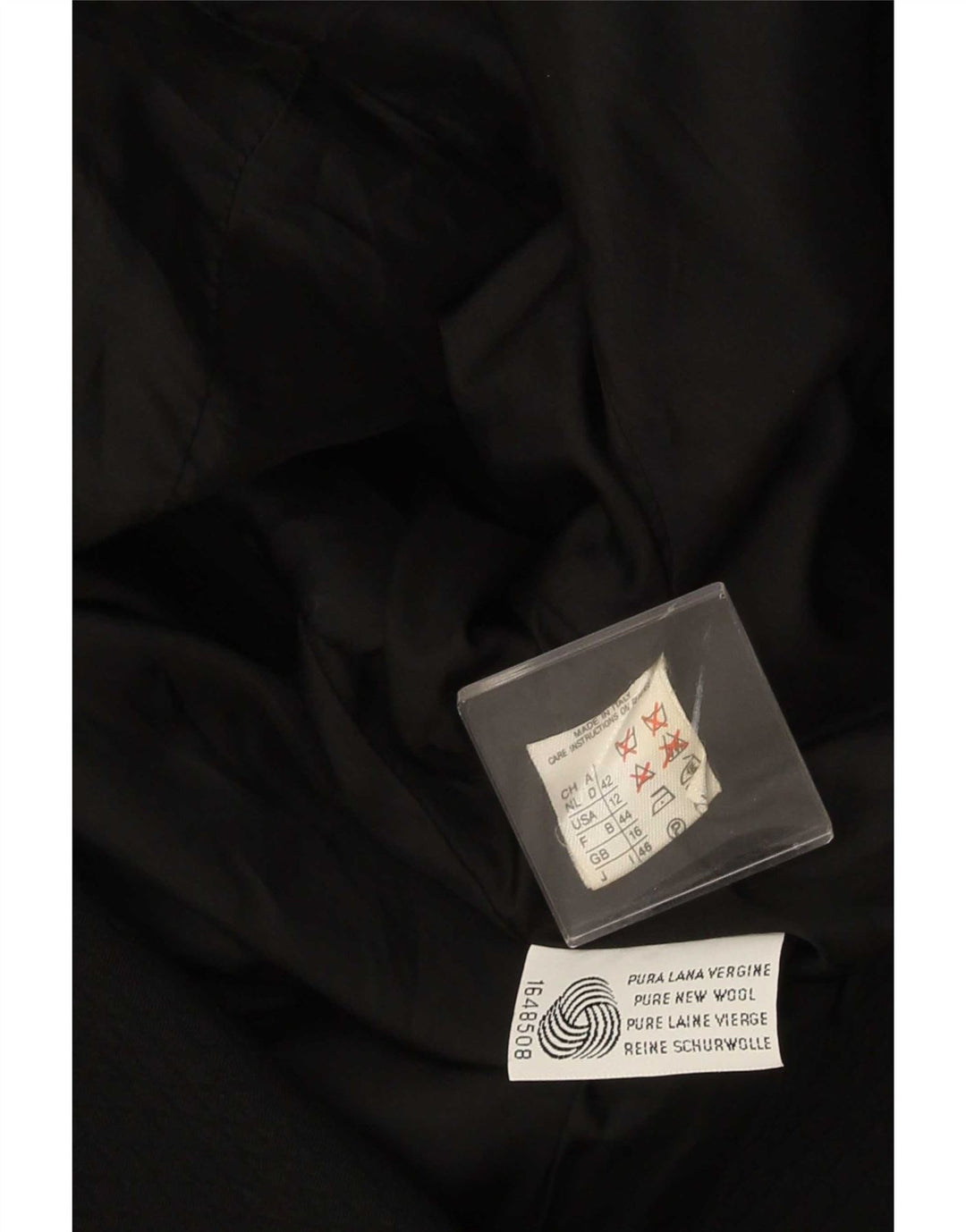 Jaqueta blazer feminina Max Mara com 1 botão Reino Unido 16 grande lã virgem preta