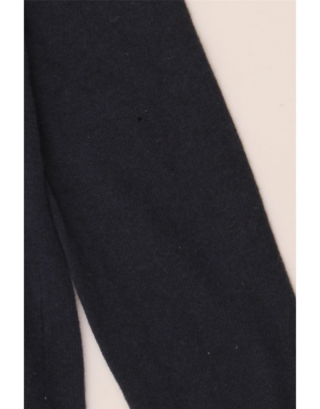 Suéter masculino BENETTON com gola canoa, pequeno, azul marinho, lã virgem