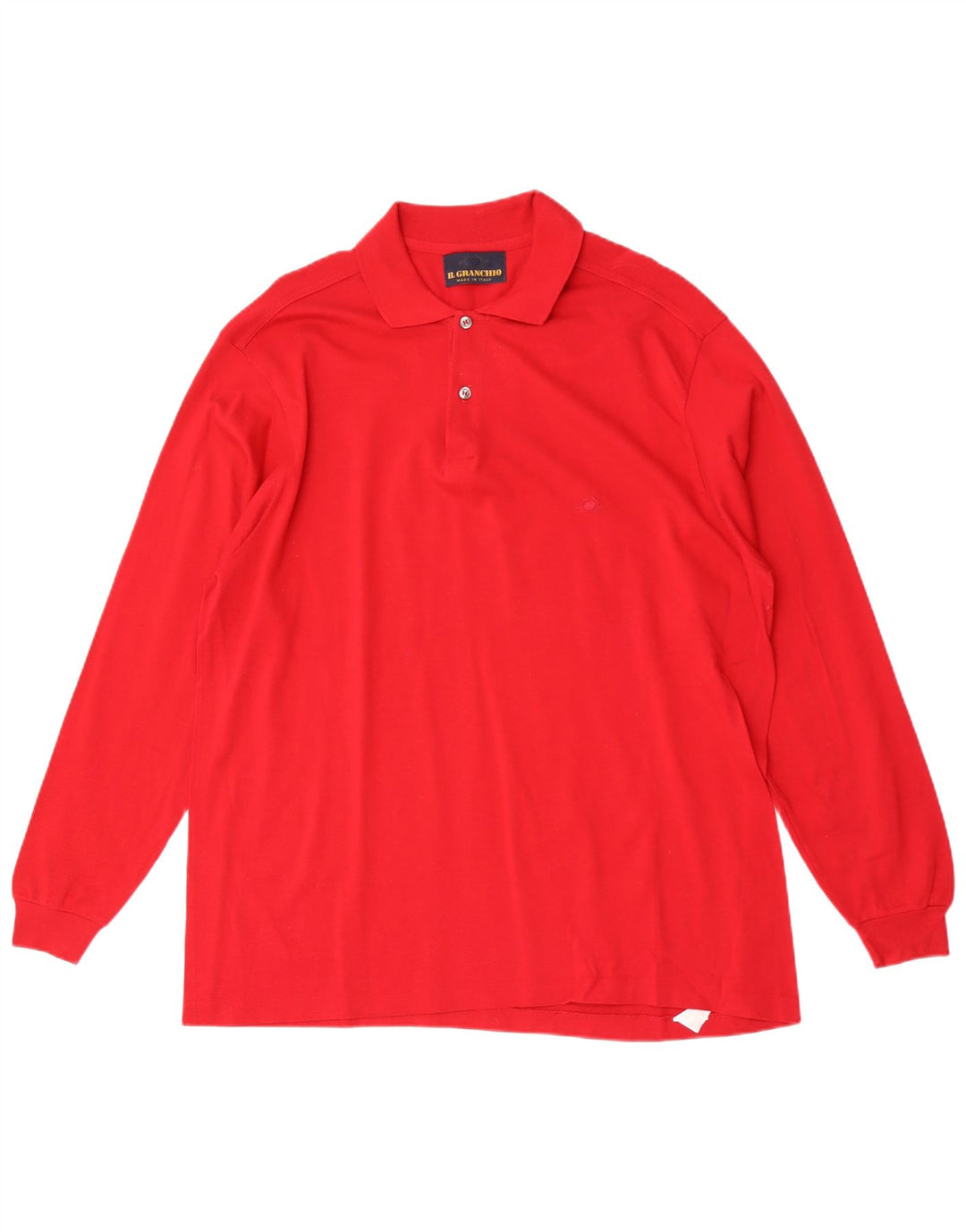 Camisa polo masculina de manga comprida Il Granchio 2XL vermelha