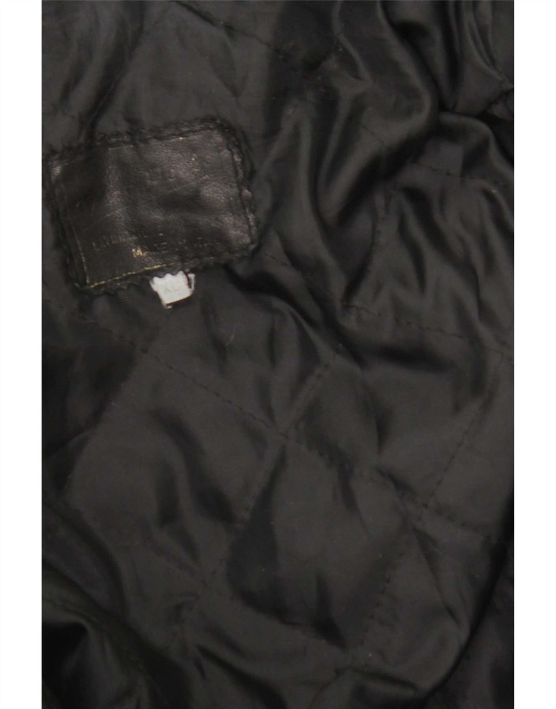 Jaqueta de couro masculina vintage UK 42 XL couro preto