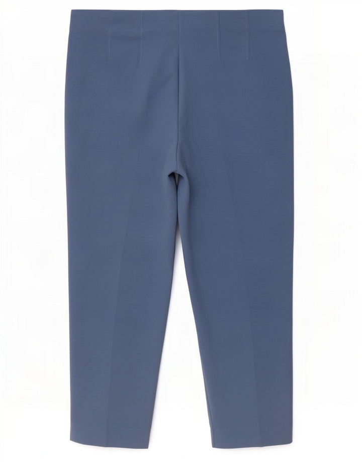 Calças cortadas femininas Marks & Spencer UK 12 médio W30 L24 azul