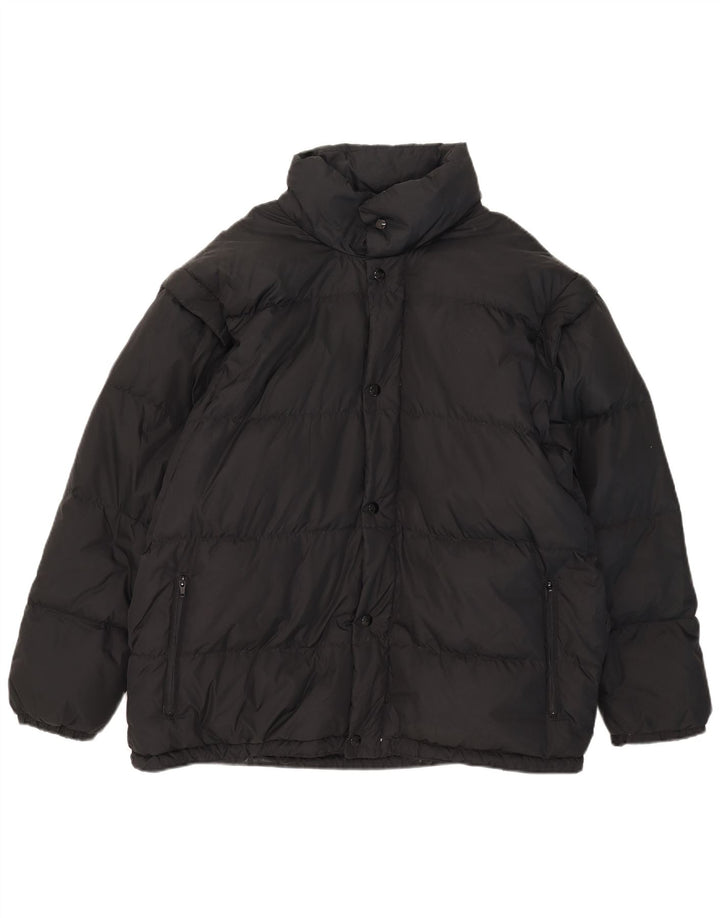 Jaqueta masculina acolchoada com capuz Brugi IT 52 XL poliamida preta