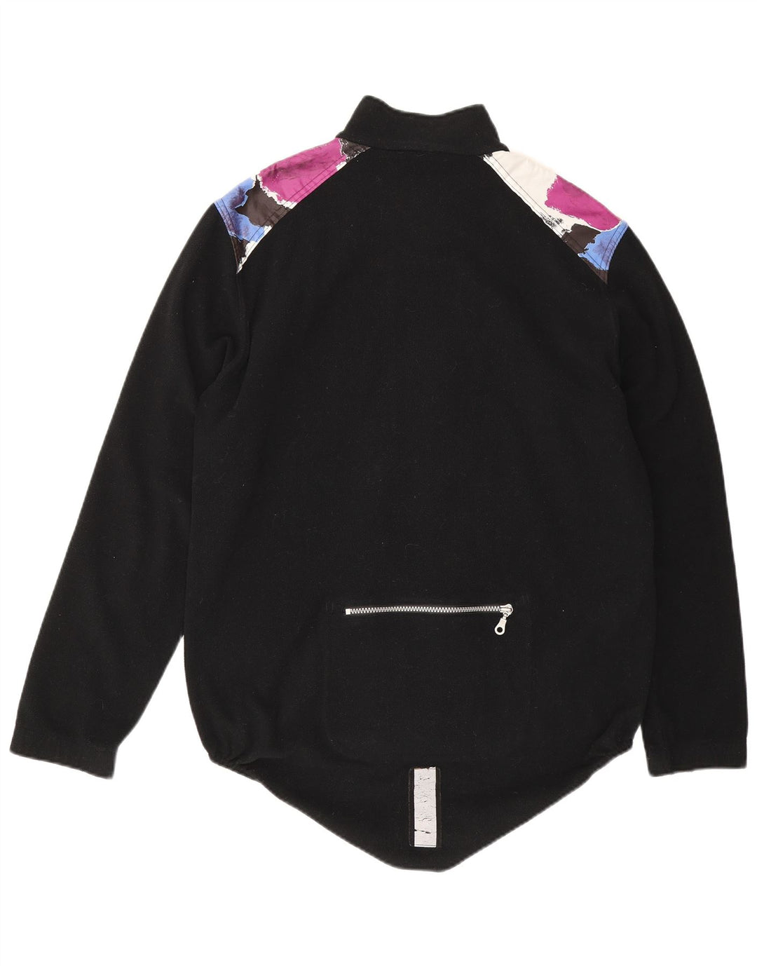 Loffler Mens Fleece Jacket UK 38 Médio Preto Geométrico