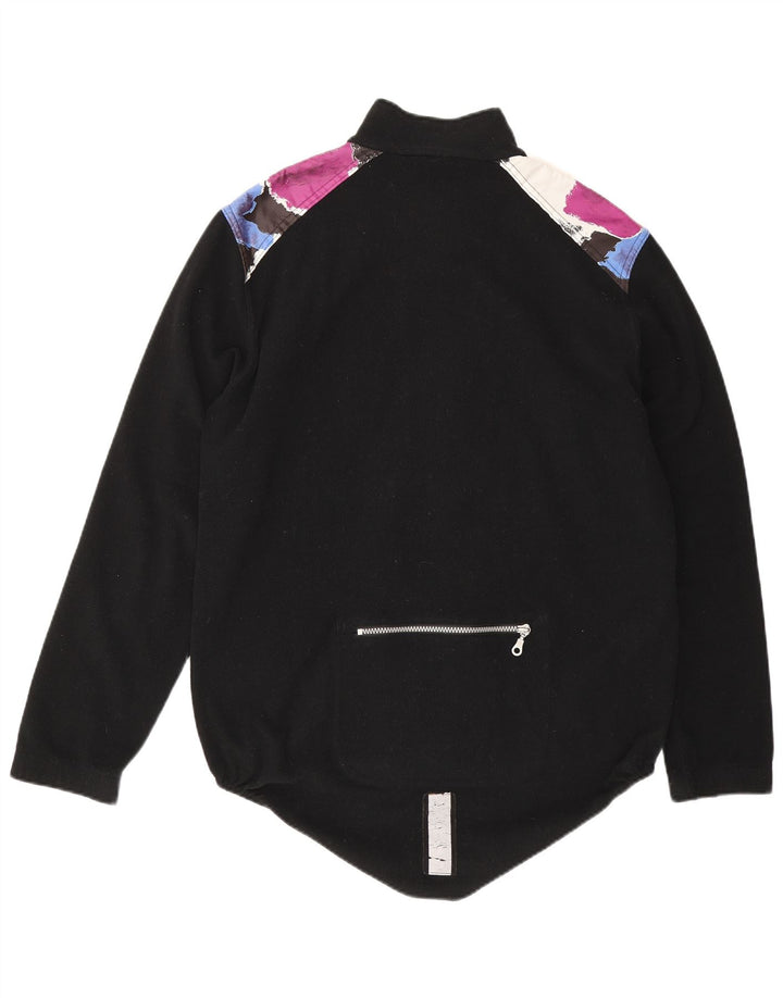 Loffler Mens Fleece Jacket UK 38 Médio Preto Geométrico