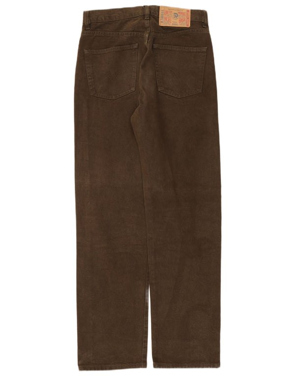 Jeans retos masculinos Diesel W29 L31 algodão cáqui