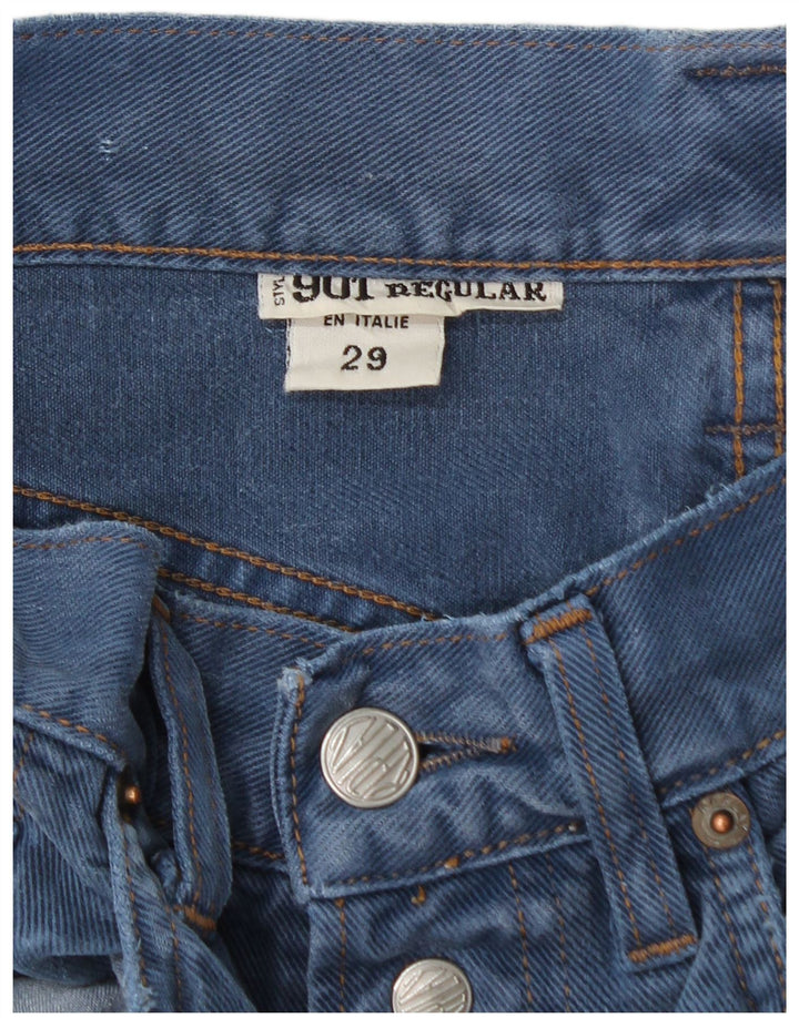 Replay Masculino 901 Regular Fit Straight Jeans W29 L29 Azul Algodão