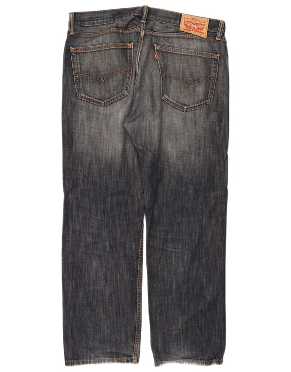 Levi's Masculino 505 Straight Jeans W36 L30 Azul Algodão