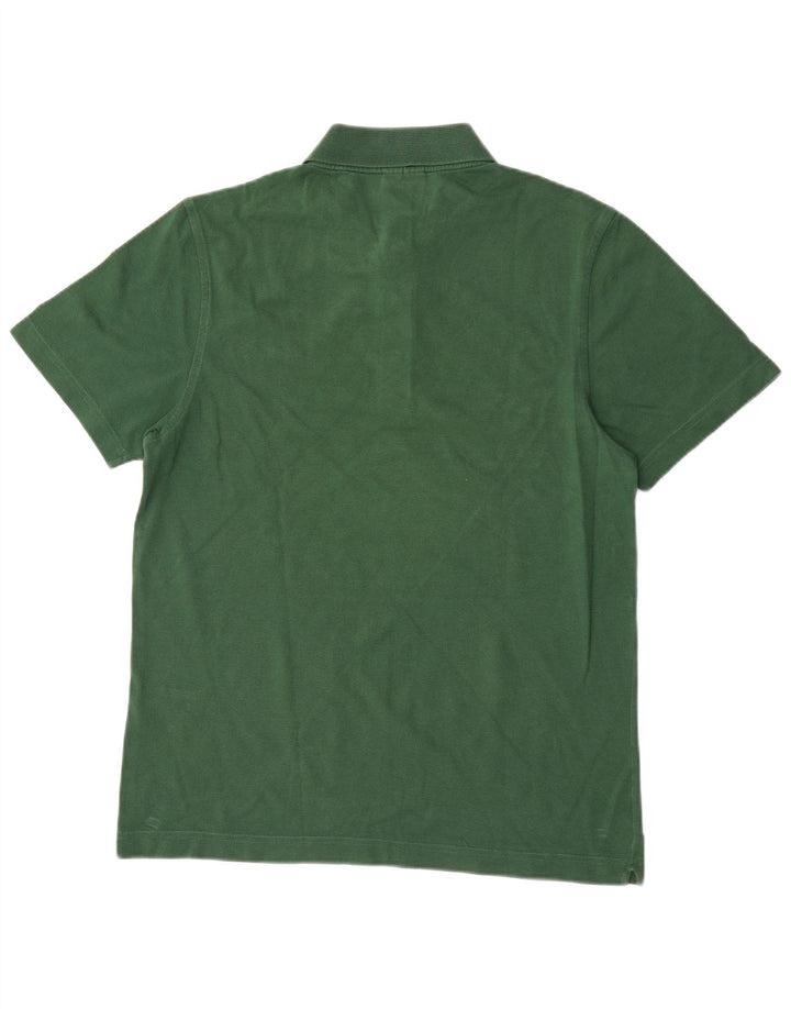 Camisa polo masculina Lacoste tamanho 4 algodão verde médio