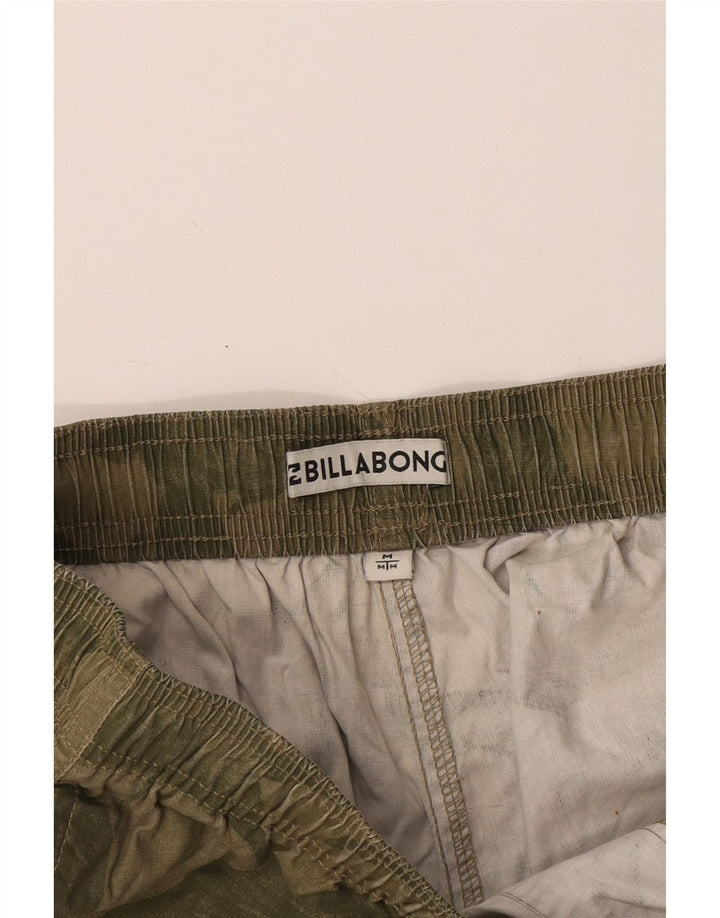 Billabong Mens Sport Shorts Médio Cáqui Floral