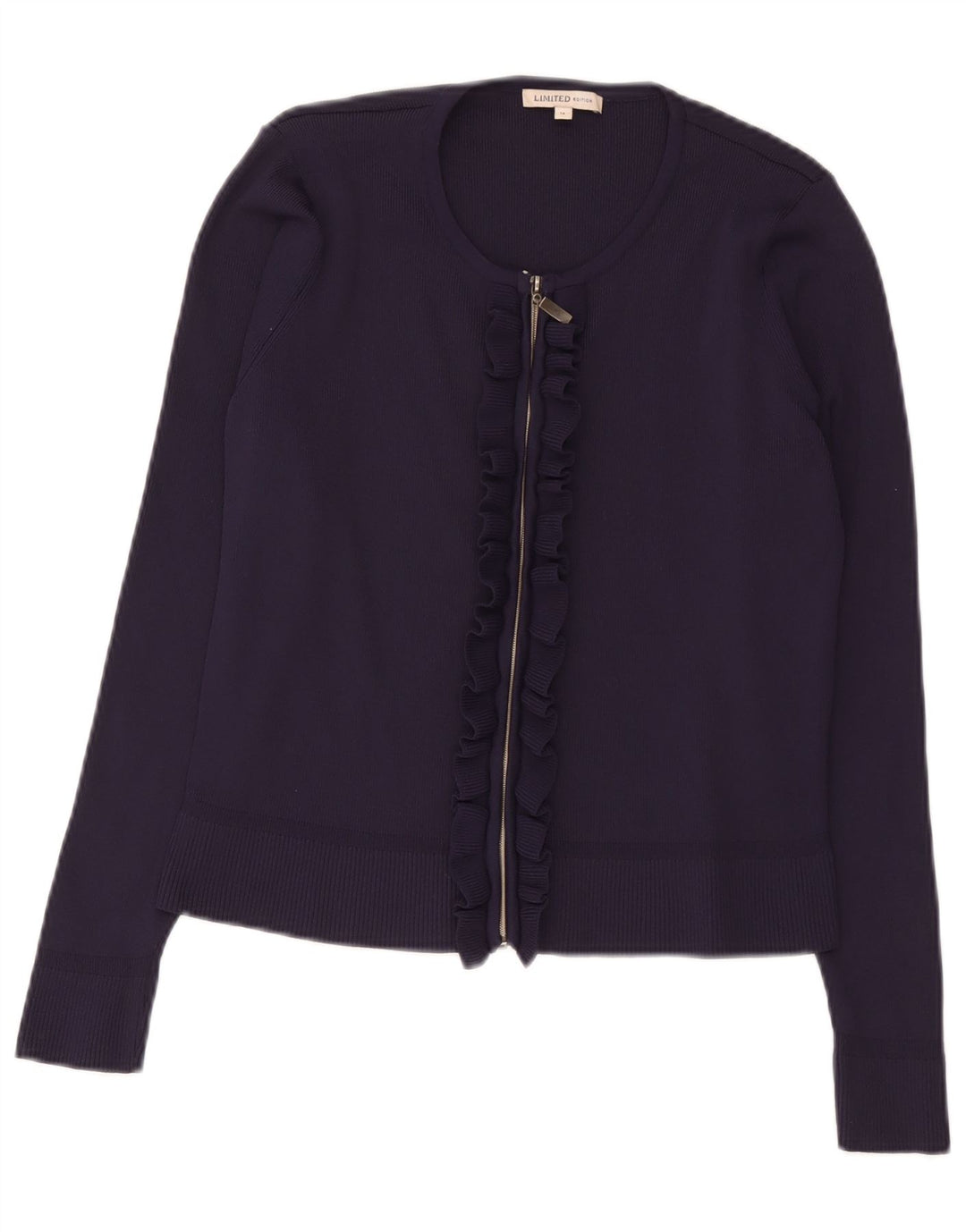Suéter cardigã feminino Marks & Spencer Reino Unido 14 médio azul marinho poliamida