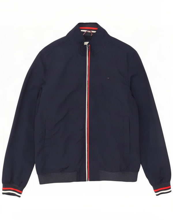 Jaqueta bomber masculina Tommy Hilfiger UK 44 2XL azul marinho poliamida