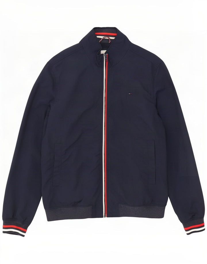Jaqueta bomber masculina Tommy Hilfiger UK 44 2XL azul marinho poliamida