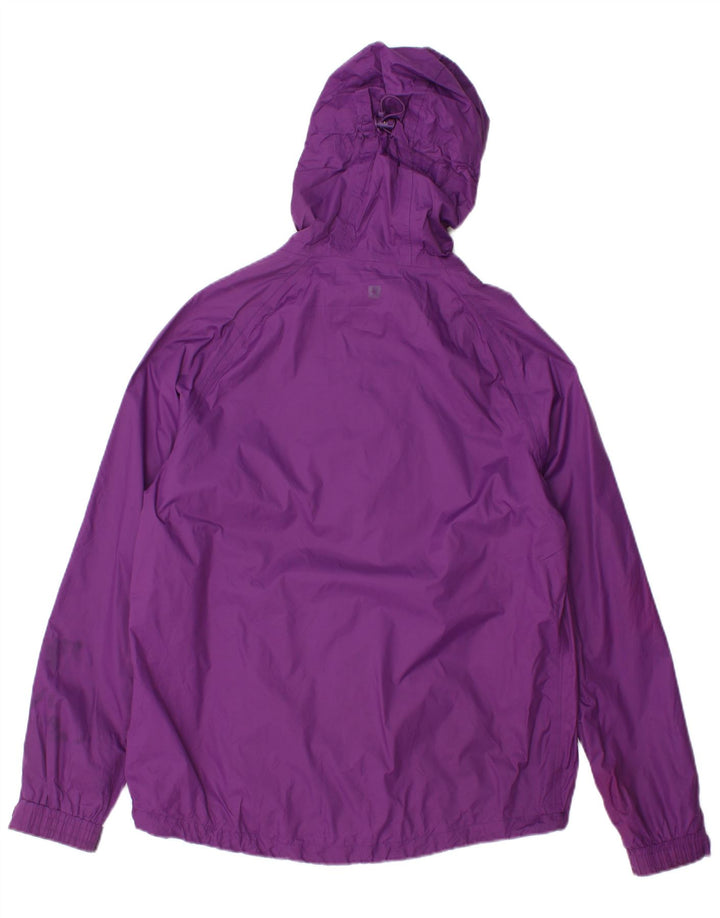 Jaqueta de chuva feminina com capuz Mountain Warehouse UK 12 nylon roxo médio