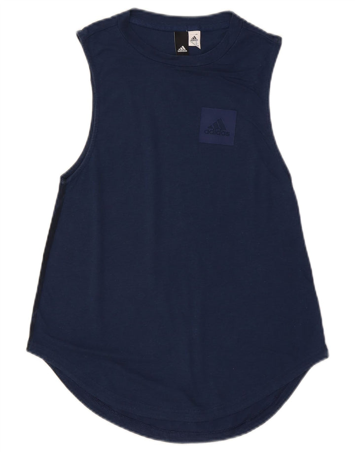 Colete Adidas Feminino Top UK 8 Pequeno Azul Marinho Tie Dye Poliéster