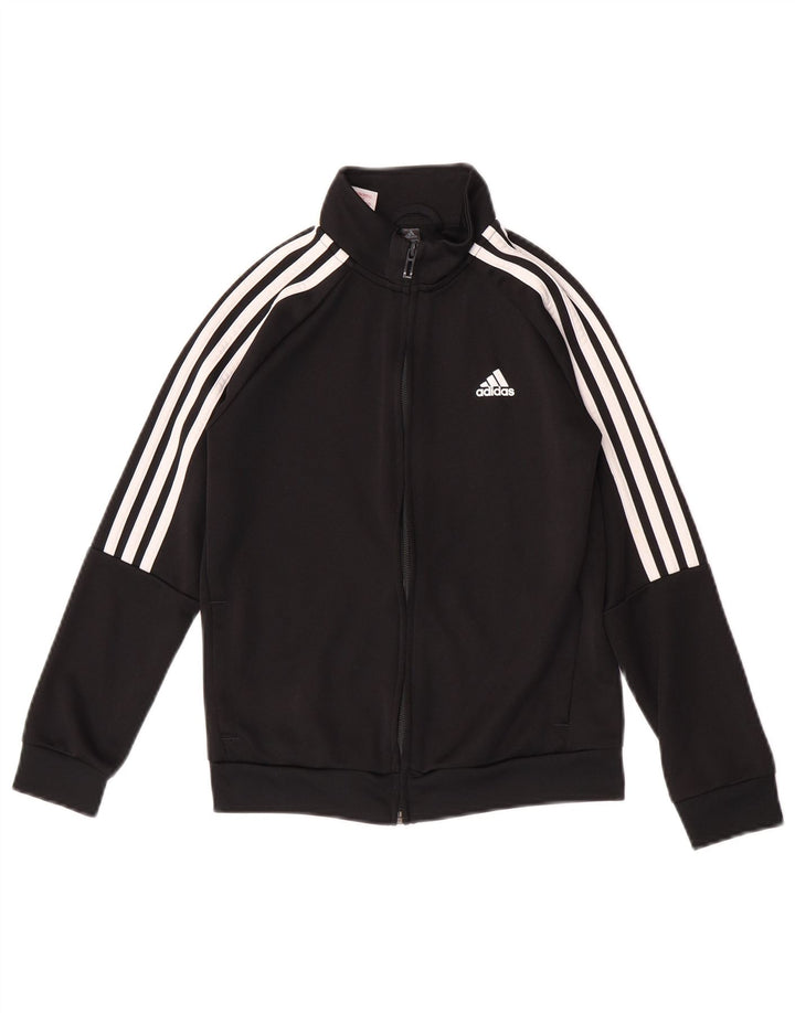 Casaco de treino Adidas Boys Aeroready 9-10 anos preto poliéster