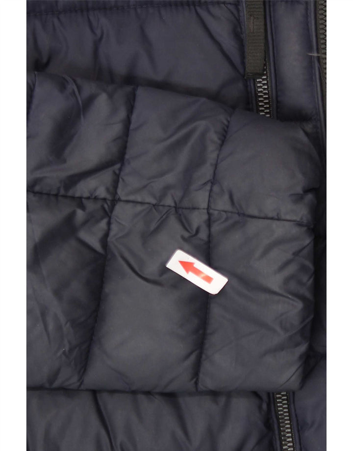 Calvin Klein Mens Jaqueta Acolchoada Reino Unido 40 Grande Nylon Azul Marinho