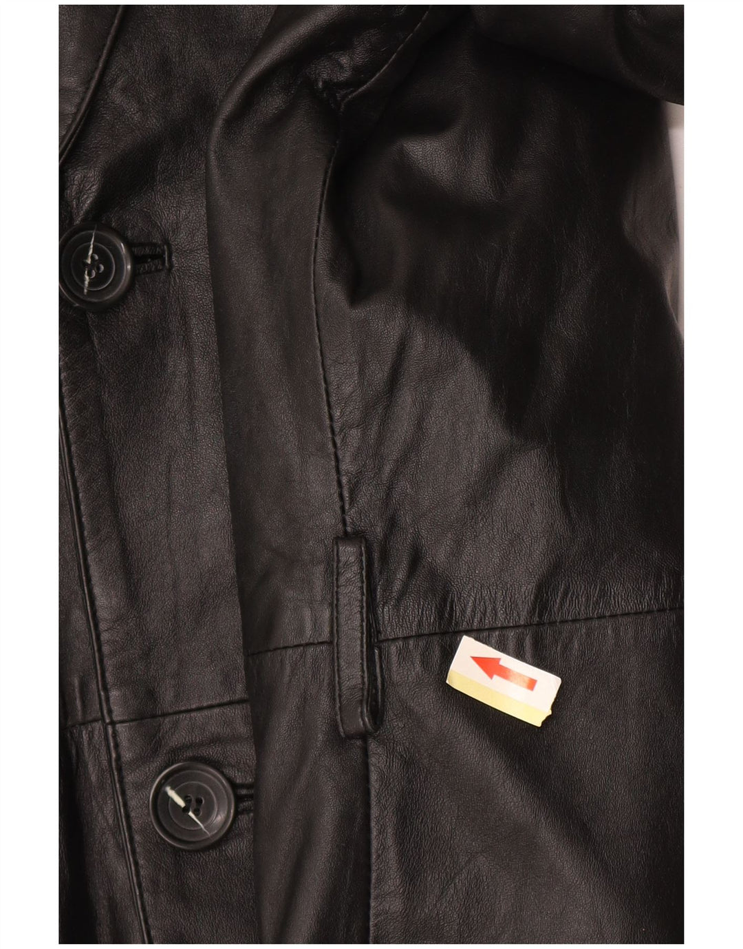 Casaco de couro masculino EU 50 grande couro preto