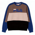 Fila Moletom Gráfico Masculino Jumper Pequeno Multicolorido Colorblock Algodão