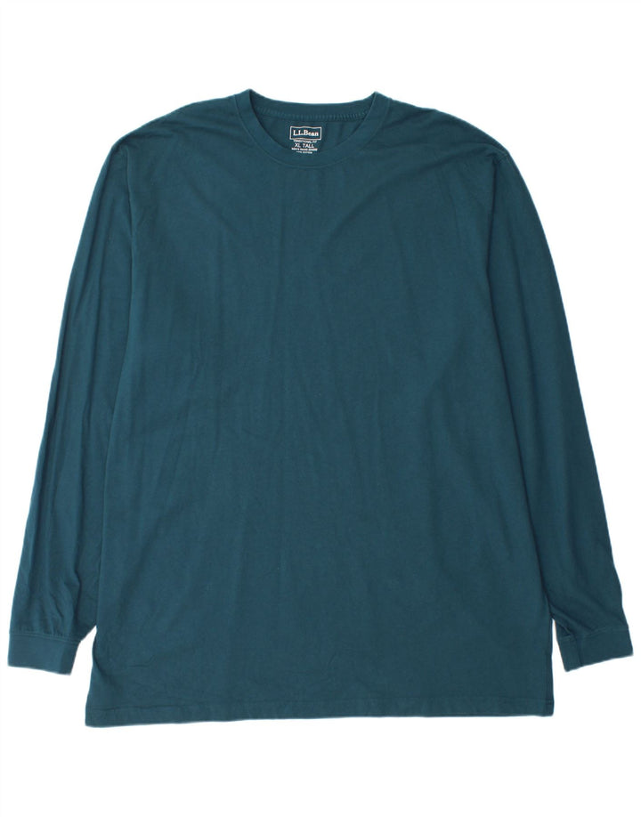 L.L.BEAN Top alto masculino manga comprida XL algodão verde