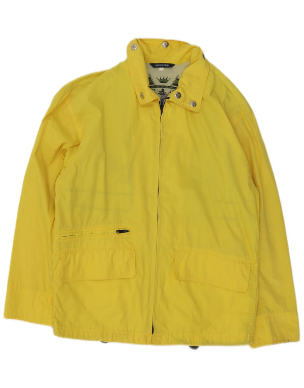 Jaqueta utilitária masculina vintage UK 44 2XL amarela