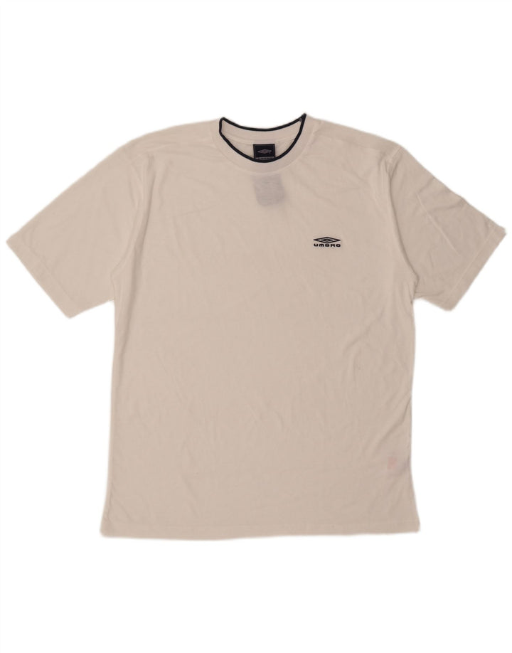 Umbro Camiseta Masculina Top Grande Poliéster Branco