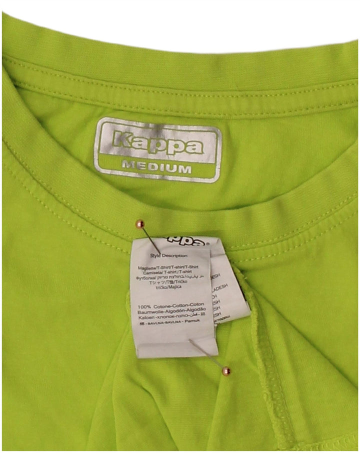 Camiseta masculina KAPPA Top médio algodão verde