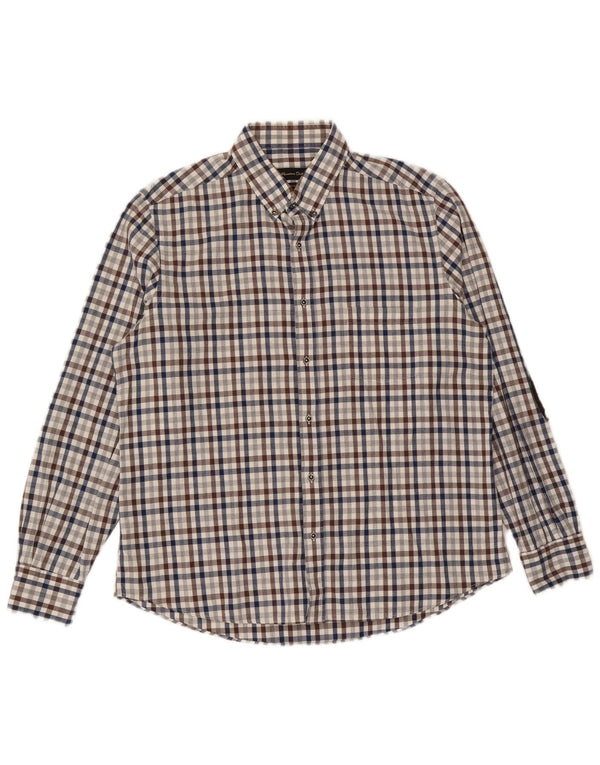 Camisa masculina Massimo Dutti XL xadrez multicolorida