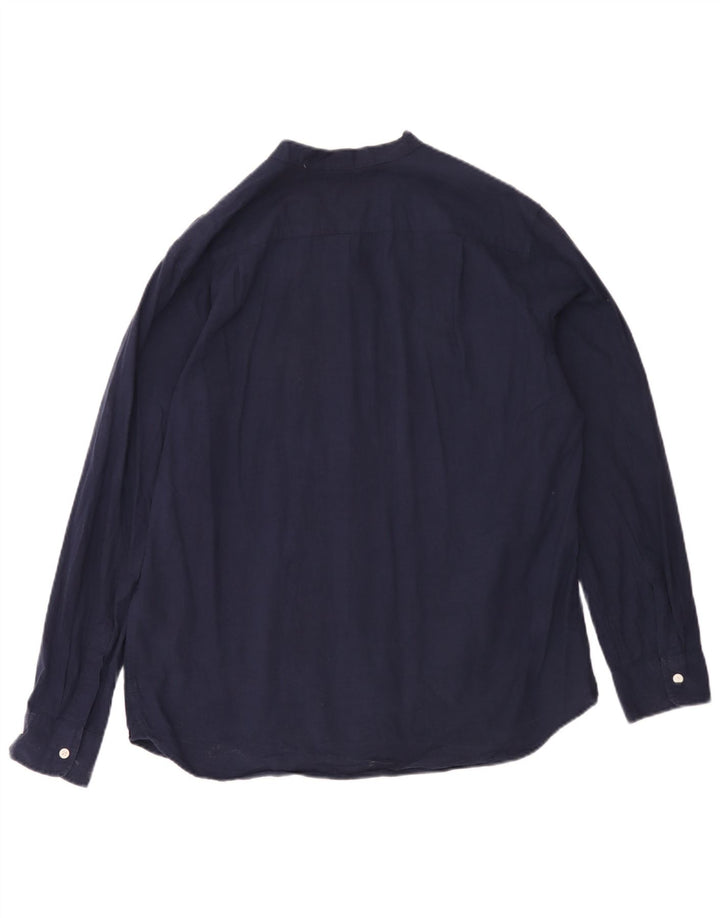 Camisa masculina padrão Levi's grande algodão azul marinho
