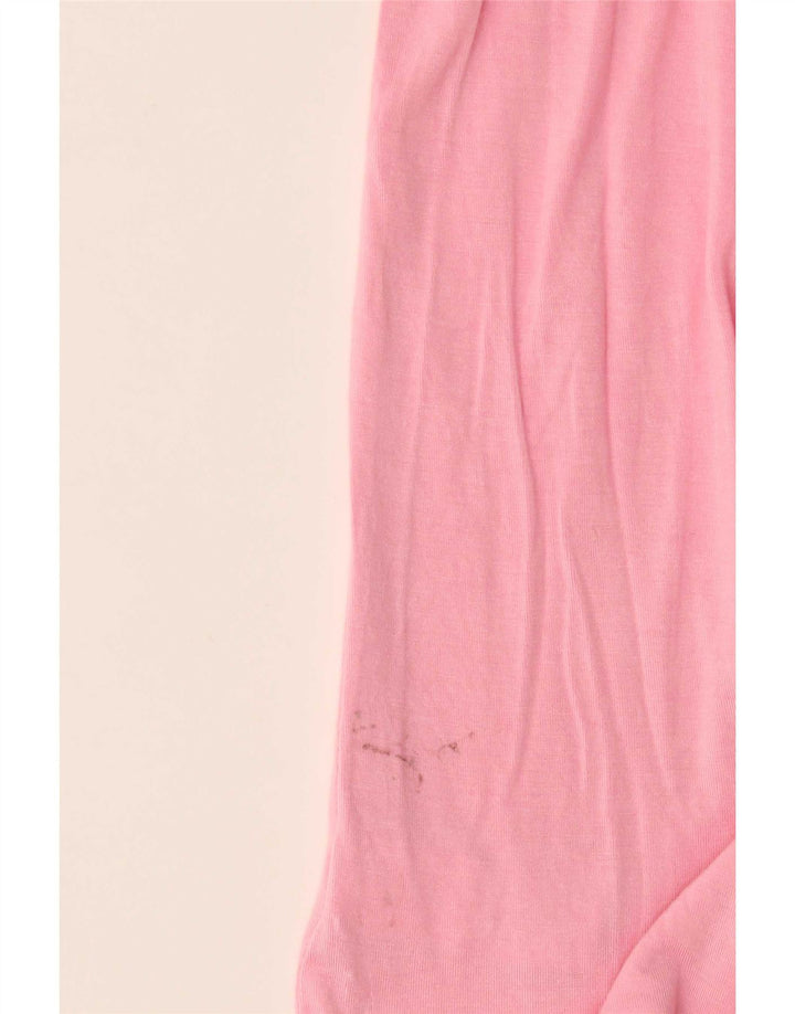 Camiseta feminina Gap UK 10 pequena rayon rosa