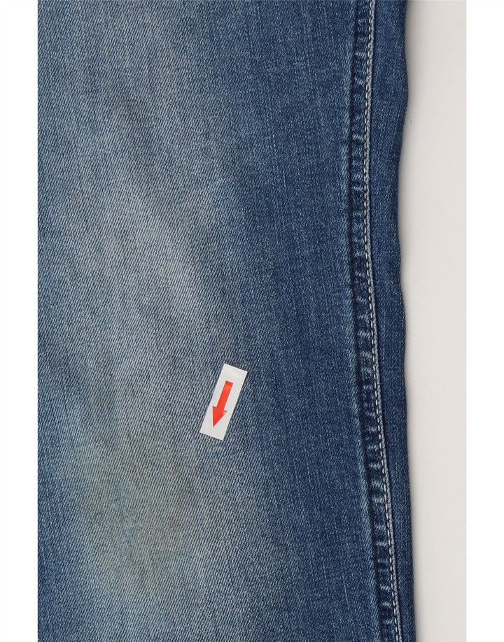 Gas Mens Slim Jeans W36 L34 Azul Algodão