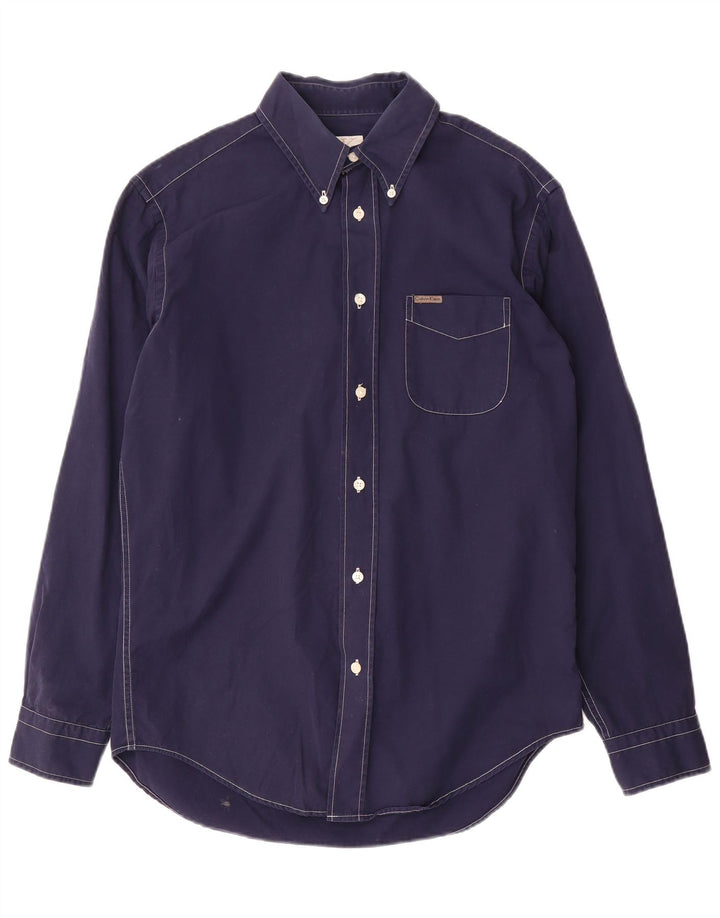 Camisa masculina Calvin Klein Jeans média azul marinho