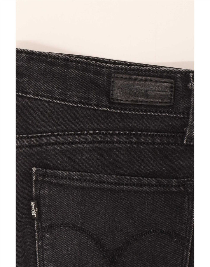 Jeans femininos Levi's Slim W27 L32 algodão preto