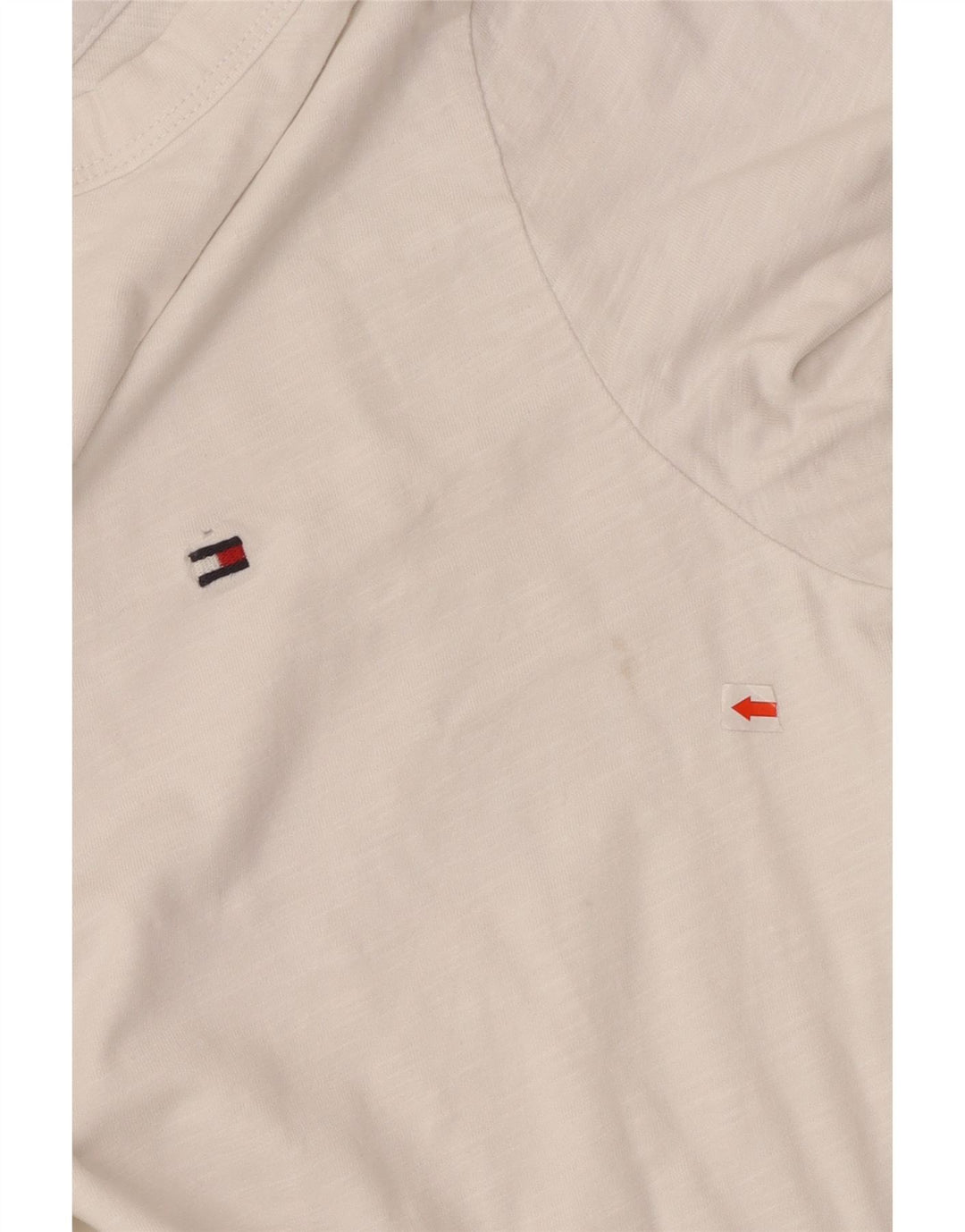 Tommy Hilfiger Camiseta masculina regular fit top pequeno algodão branco