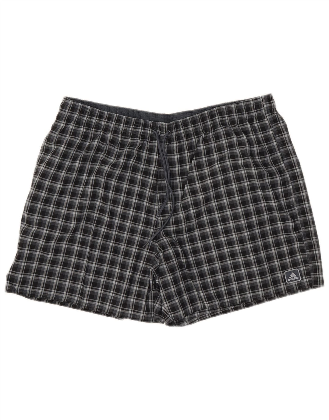Shorts de natação masculino Adidas XL azul marinho xadrez poliéster