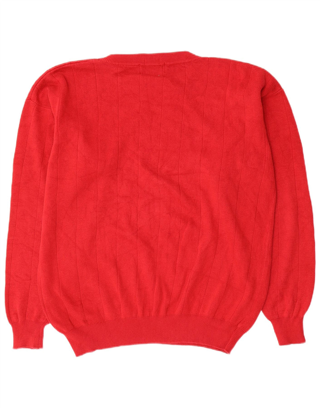 Suéter masculino Chaps Ralph Lauren com gola redonda e algodão vermelho médio